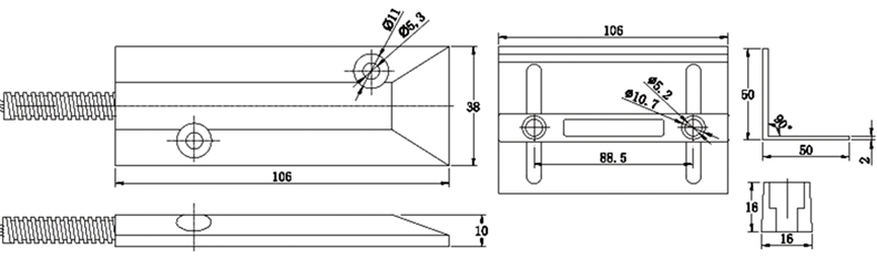 Wired Rolling Door Sensor/Shutter Sensor - Overhead Mount(图1)