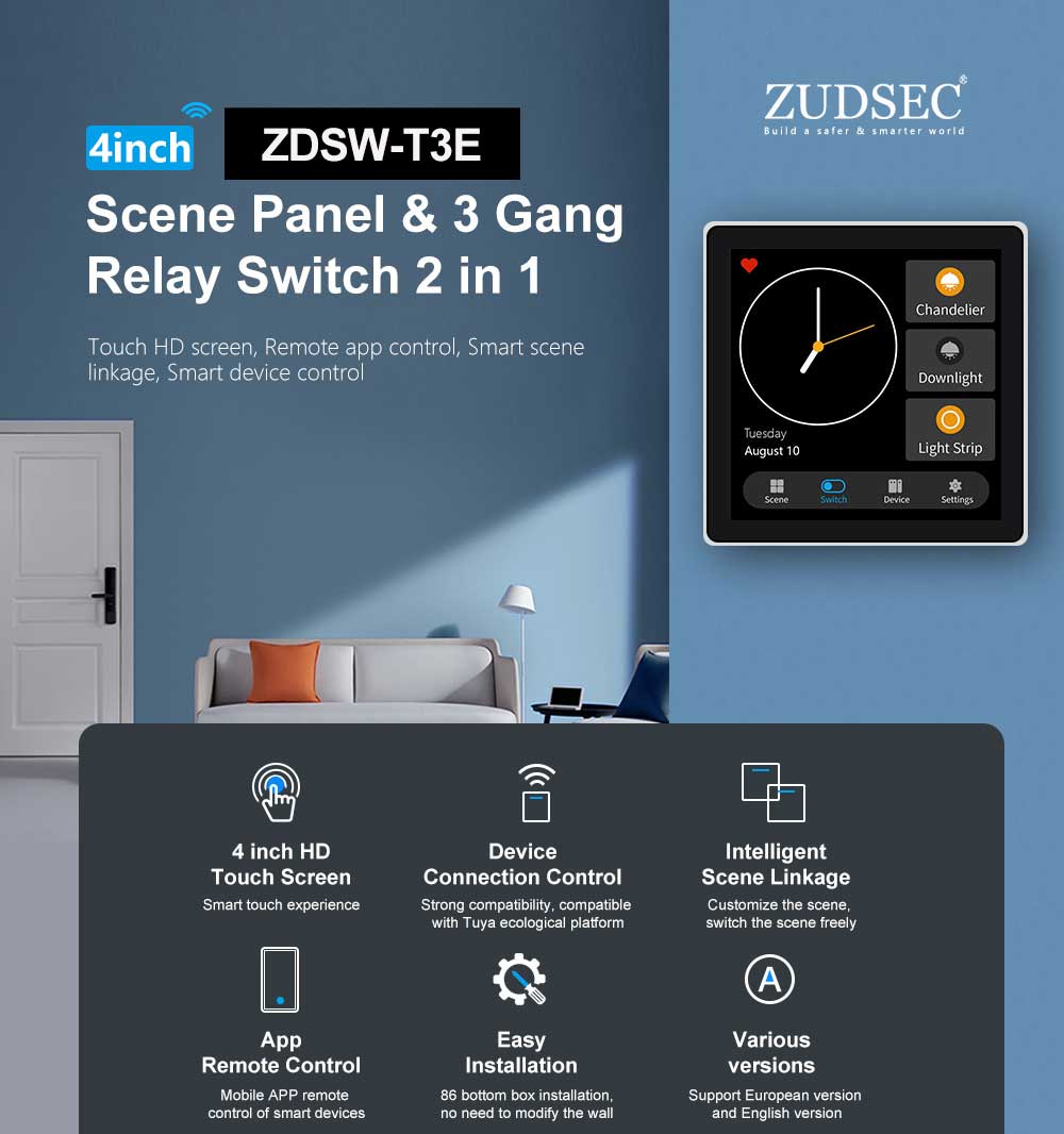 Zigbee Smart Wall Switch & Scene Panel(图1)